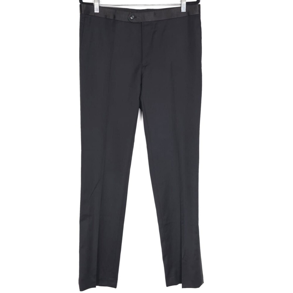 INDOCHINO NEW Black Dress Pants‎ Slim Fit Flat Front Size 34x36 - Picture 8 of 13